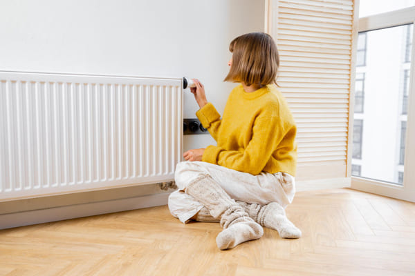 Este sistema utiliza una caldera de gas natural para calentar agua, que luego se distribuye a través de radiadores en cada habitación.